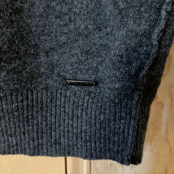 Diesel Industry Womens Colorblock Wool Designer Sweater Size Small Gray FA EXC - Picture 3 of 11